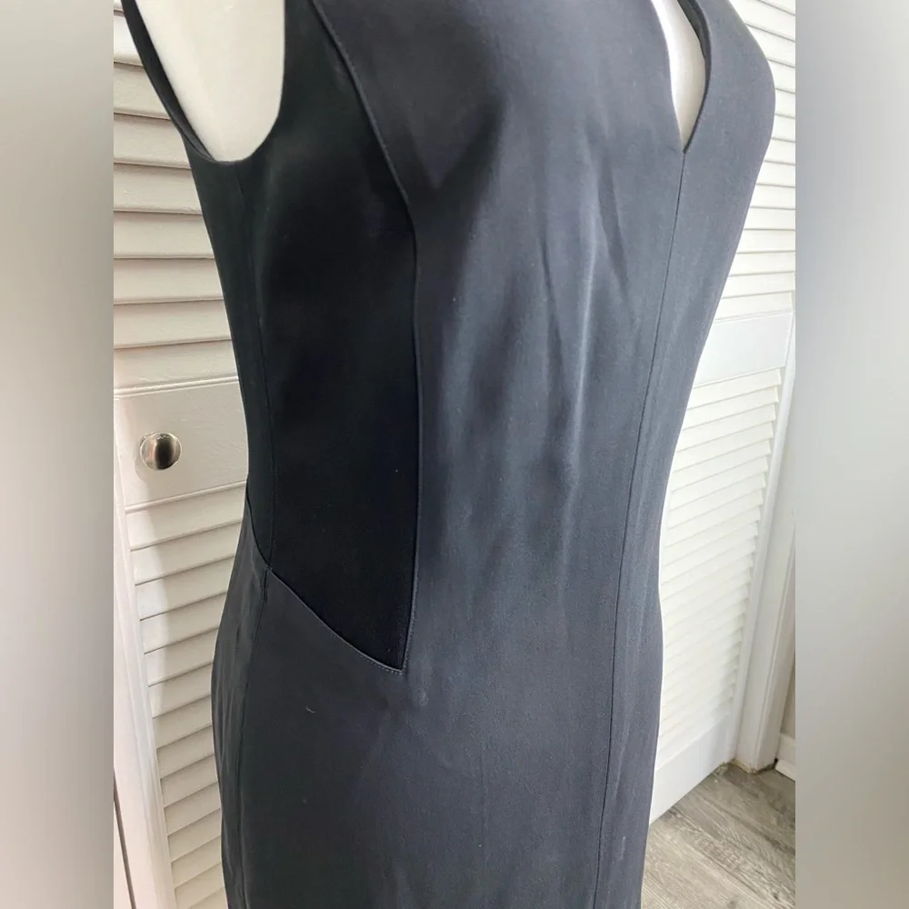 Size 4 Rag & Bone Sleeveless Little Black Dress w/ Side Paneling & Back Zipper - Picture 4 of 11